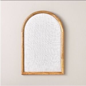 NWT Arched 16"x24" Wood Framed Fabric Bulletin Board - Hearth & Hand